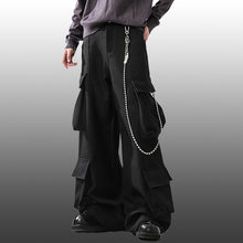 Load image into Gallery viewer, Multi-Pocket Cargo Wide-Leg Casual Pants
