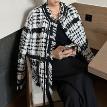 Load image into Gallery viewer, Tweed Single Breasted Fringe Jacket