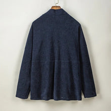 Load image into Gallery viewer, High Collar Curved Neck Long Sleeve Hanfu Cardigan