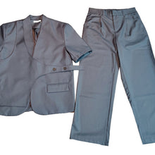 Load image into Gallery viewer, Fake Two-piece Collarless Silhouette Suit