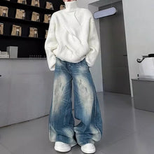 Load image into Gallery viewer, 3D Twisted Turtleneck Pullover Sweater