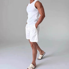 Load image into Gallery viewer, Heavyweight Ribbed Knit Tank Top Slim Fit Workout Gym Shirt