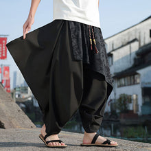 Load image into Gallery viewer, Irregular Fake Two-piece Jacquard Harem Pants