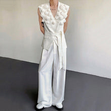 Load image into Gallery viewer, Design Three-dimensional Rose Sleeveless Suit Vest