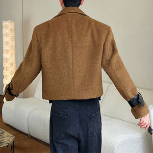 Retro Multi-wear Woolen Short Jacket
