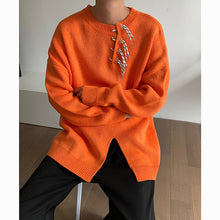 Load image into Gallery viewer, Vintage Asymmetrical Slit Sweater