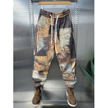 Load image into Gallery viewer, Retro Patchwork Floral Loose Harem Pants