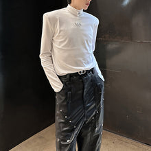 Load image into Gallery viewer, Shoulder Pad Metal Logo Bottoming Shirt