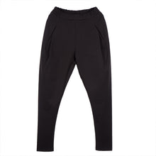 Load image into Gallery viewer, Solid Color Elastic Waist Casual Trousers