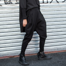 Load image into Gallery viewer, Solid Color Elastic Waist Casual Trousers