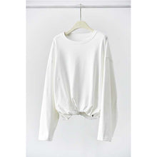 Load image into Gallery viewer, Women’s Japanese Lantern Hem Elastic Waistband Shirt