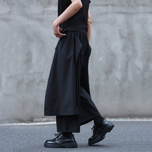 Load image into Gallery viewer, Japanese Fake Two-piece Draped Straight Wide-leg Pants