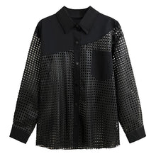 Load image into Gallery viewer, Retro Mesh Cardigan Casual Two-piece Set