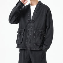 Load image into Gallery viewer, Denim Large Pocket Button Jacket