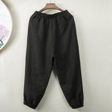 Load image into Gallery viewer, Summer Linen Lace-Up Trousers