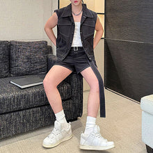 Load image into Gallery viewer, Retro Crimping Workwear Waistcoat Suit