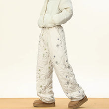 Load image into Gallery viewer, Star Diamond Pattern Cotton Plus Velvet Thick Straight Pants