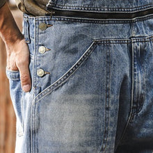 Load image into Gallery viewer, Vintage Loose Cargo Denim Overalls with Detachable Straps