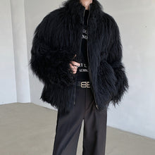 Load image into Gallery viewer, Stand Collar Zipper Solid Color Thickened Cotton Jacket