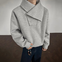 Load image into Gallery viewer, Asymmetrical Button-down Collar Windproof Sweatshirt