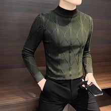 Load image into Gallery viewer, Mid-neck Slim-fit Knit Base Sweater