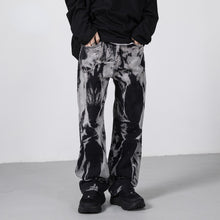 Load image into Gallery viewer, Straight Tie-dye Loose Wide-leg Jeans