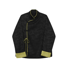 Load image into Gallery viewer, Jacquard Casual Contrast Stand Collar Loose Shirt