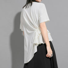 Load image into Gallery viewer, Women's Batwing Loose-fitting Waist Patchwork T-shirt