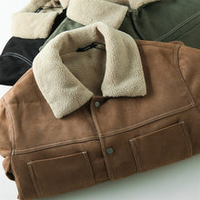 Load image into Gallery viewer, Suede Vintage Plus Velvet Warm Jacket