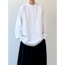Load image into Gallery viewer, 320G Solid Color Crew Neck Long Sleeve T-Shirt