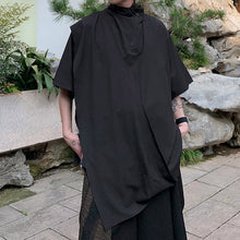 Load image into Gallery viewer, Irregular Shawl Retro Short-sleeved Top