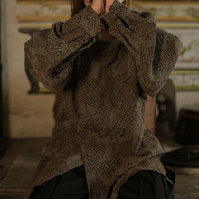 Load image into Gallery viewer, Retro Python Pattern Button-Down Jacquard Zen Shirt