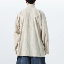 Load image into Gallery viewer, Loose Cotton Layered Cross Front Side Tie Shirt