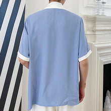 Load image into Gallery viewer, Summer Blue and White Tie Shirt