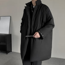 Load image into Gallery viewer, Black Loose Casual Cotton Coat