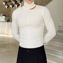 Load image into Gallery viewer, High Neck Cutout Slim Fit Long Sleeve T-Shirt