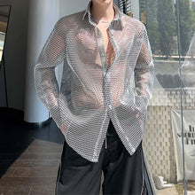 Load image into Gallery viewer, Thin Mesh Cutout Long Sleeve Shirt