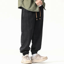 Load image into Gallery viewer, Heavyweight Loose Washed Denim Cargo Jogger Pants