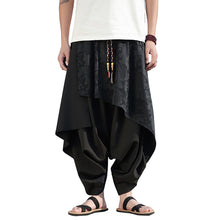 Load image into Gallery viewer, Irregular Fake Two-piece Jacquard Harem Pants
