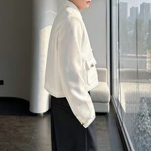 Load image into Gallery viewer, Solid Color Lapel Short Jacket