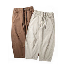 Load image into Gallery viewer, Cotton Loose Wide-leg Curved Pants