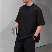 Load image into Gallery viewer, Crew Neck Loose Fit Solid Color T-shirt