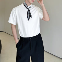 Load image into Gallery viewer, Summer Round Neck Loose Scarf Casual T-shirt