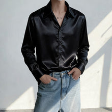 Load image into Gallery viewer, Shiny Satin Shirt Stage Performance Shirt