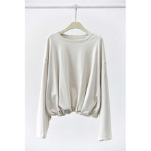 Load image into Gallery viewer, Women’s Japanese Lantern Hem Elastic Waistband Shirt