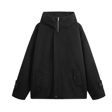 Load image into Gallery viewer, Loose Short Hooded Zipper Coat