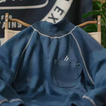 Load image into Gallery viewer, High Collar Loose Embroidered Pocket Sweatshirt