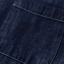 Load image into Gallery viewer, Denim Collarless Casual Loose Shirt