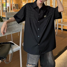 Load image into Gallery viewer, Pleated Casual Short-sleeved Shirt