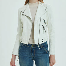 Load image into Gallery viewer, PU Leather Short Slim Jacket